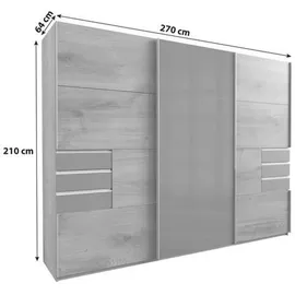 WIMEX Schwebetürenschrank Saigon - weiß