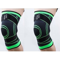 Rötting Design Kniebandage Rötting Sports 2 Kniebandagen Sportbandage Kniestütze neongrün/schwarz S
