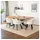 Home Deluxe Essgruppe Eckig AVENCIA inkl. Sternfuß - 200 x 120 cm Light Oak, (7-tlg) weiß