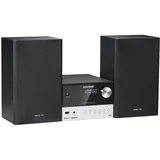 Grundig CMS 1050 DAB+ BT Kompakt Micro Anlage (Bluetooth, CD-MP3-Wiedergabe, USB Anschluss) schwarz/silber