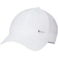 Nike Dri-FIT Club Baseballkappe, White/Metallic Silver, S/M
