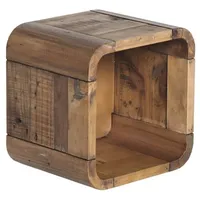 Woodkings Wandregal Dingle 30 x 30 x 30 cm Braun