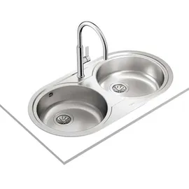 Teka Duetta 2c Runde Doppelspüle - Stainless Steel - One Size