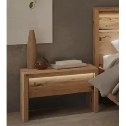 Nachtkonsole HOME AFFAIRE "Ambroise", braun, T:41cm, Sideboards, inkl. LED-Beleuchtung