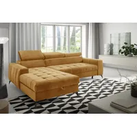 Fun Möbel Ecksofa Schlafsofa Sofa AGNESA XS Stoff Salvador
