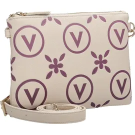 Valentino Samba Re Print Umhängetasche Kunstleder Ecru/Rosa