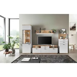 Ideal Wohnen Wohnwand Basset Dekor Weiß