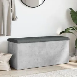 vidaXL Sitzbank mit Stauraum Betongrau 102 x 42 x 45 cm