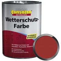 Consolan Wetterschutzfarbe Rot 0,75 l