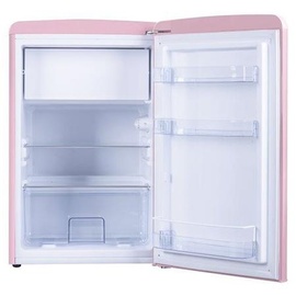 Amica KS 15616 P Retro-Kühlschrank (108 l, 860 mm hoch, Pink)