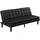 dorel home Schlafcouch Kunstleder 2-Sitzer Schwarz
