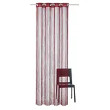 WECKBRODT Fadenvorhang WECKBRODT "Leon" Gr. 3, rot (bordeaux), B:148cm H:160cm, Polyester, Gardinen, Fadengardine, Insektenschutz, transparent, kürzbar, Store