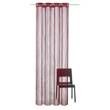 WECKBRODT Fadenvorhang WECKBRODT "Leon" Gr. 3, rot (bordeaux), B:148cm H:160cm, Polyester, Gardinen, Fadengardine, Insektenschutz, transparent, kürzbar, Store