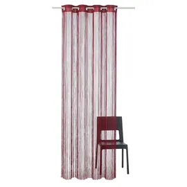 WECKBRODT Fadenvorhang WECKBRODT "Leon" Gr. 3, rot (bordeaux), B:148cm H:160cm, Polyester, Gardinen, Fadengardine, Insektenschutz, transparent, kürzbar, Store