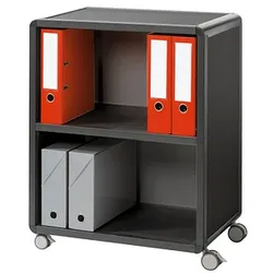 PAPERFLOW Mobil Bürowagen anthrazit 3 Ebenen 65,1 x 33,0 x 86,4 cm
