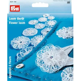 Prym 624156 Gerät rund Flower Loom, violett, pflaumenblau/Taubengrau, 1 Stück