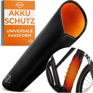Wheeloo E-Bike Akku Schutzhülle I universale Passform I Fahrrad Abdeckung für integrierte E bike Akkus I Ebike Schutz für mehr Reichweite