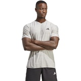 adidas Herren T-Shirt (Short Sleeve) Tr-Es Stretch T, MGH Solid Grey/White/Black, IC7416, M