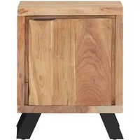VidaXL Nachttisch 40x30x50 cm Akazie Massivholz mit Naturkanten