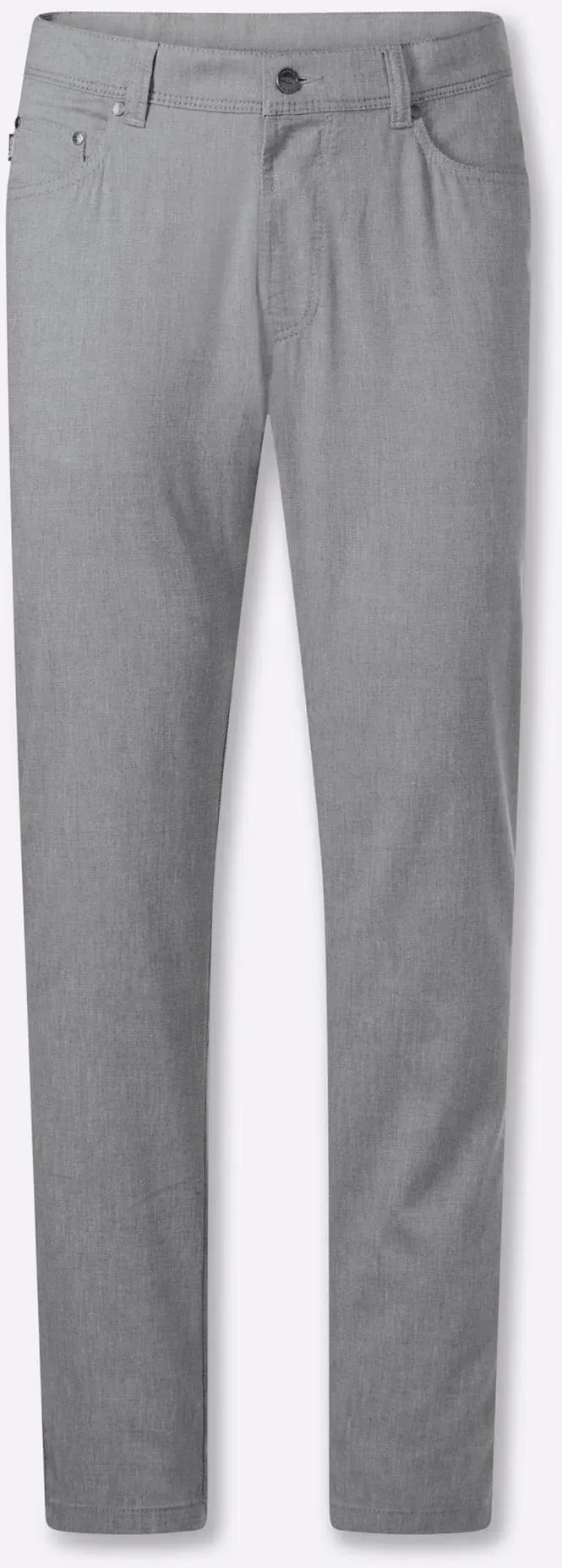5-Pocket-Hose BRÜHL, Herren, Gr. 24, Unterbauchgrößen, khaki, meliert, 44% Polyester, 24% Baumwolle, 20% Viskose, 10% Leinen, 2% Elasthan, meliert, unifarben, Hosen 5-Pocket-Hose