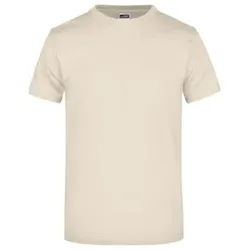 Komfort T-Shirt Rundhals JN002, stein-grau, Größe M - grau - M