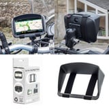 DigiCharge 5'' 4,3'' Sonnenschutz fur Motorrad Navigationsgerät Navi Visier, Kompatibel mit Garmin Zumo 595LM 396LMT-S 346LMT-S 396 346 LMT-S LMT Tomtom Rider 500 550 450 420 42 410 40 BMW GPS