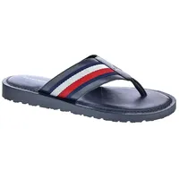 Tommy Hilfiger Herren Flip Flops Toe Sandal Badeschuhe, Schwarz (Black), 41 - 41 EU