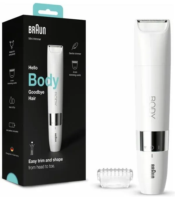 Braun - Elektrischer Rasierer 'Body Mini Trimmer Bs1000' in Weiß Sonstige 1 St weiss Männer