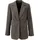 Aniston CASUAL Longblazer Kariert Braun/Grau 44