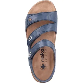 Rieker Damen Sandalen für Damen, blau, 39 EU
