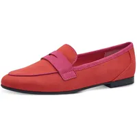 Marco Tozzi Damen Slipper mit Blockabsatz Vegan, Rot (Fire