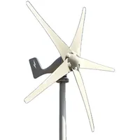 Windturbinegenerator, MPPT-Laderegler, Kleine Windturbine, 12V, 5 Klingen, weiß
