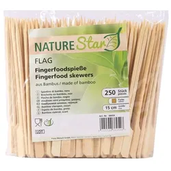 250x Bambus Fingerfoodspieße FLAG 15 cm natur