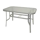 FRG Gartentisch 70 x 120 x 73 cm Silber