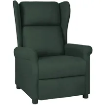 vidaXL Relaxsessel Taupe Stoff 0 x 0 x 0 cm Schwarz mit Liegeposition