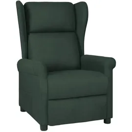 vidaXL Relaxsessel Taupe Stoff 0 x 0 x 0 cm Schwarz mit Liegeposition