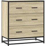 deluke Sideboard SOPI 68 x 76 x 35 cm Sonoma-Eiche / Braun
