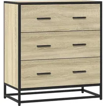 deluke Sideboard SOPI 68 x 76 x 35 cm Sonoma-Eiche / Braun