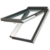 FAKRO Dachfenster PPP-V U3 55x 98 weiß, Klapp-Schwingfenster, ESG, Lüftung