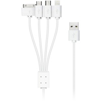 Xlayer Octopus 4-IN-1 Multi-USB-Ladekabel White