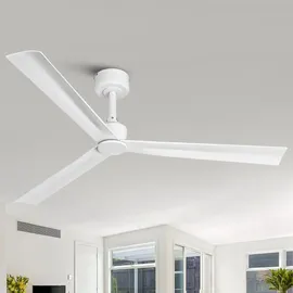 parrot uncle 127 cm Deckenventilator Weiß/Schwarz