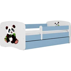 raumhirsch furniture Kinderbett Panda 80 x 180 cm Holzwerkstoff blau