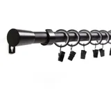 deco-raum Gardinenstange 1-lauf Wandmontage Kegel 300cm