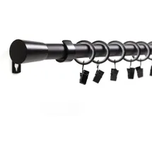 deco-raum Gardinenstange 1-lauf Wandmontage Kegel 300cm