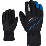 Ziener Herren Gunar Ski-Handschuhe/Wintersport | wasserdicht, atmungsaktiv, warm, Gore-Tex, Black.Persian Blue, 7