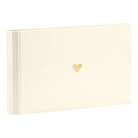 RÖSSLER Papier - Serie Pure Love, Brilliant - Gäste-/Fotobuch Symbol "Herz" mit 60 Seiten, 220x230 mm