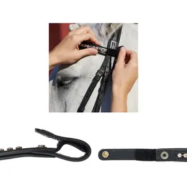 Kieffer Stirnband FlexiLoop Large Crystal Clear Warmblut schwarz