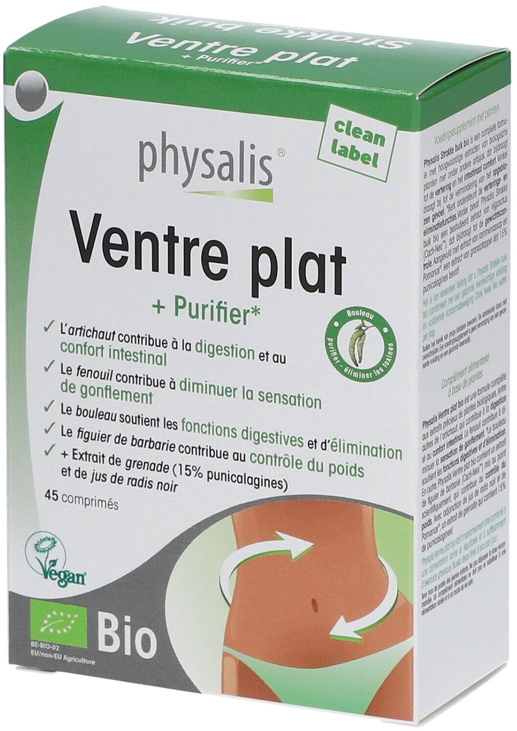 Physalis Ventre Plat 45 pc(s) comprimé(s)