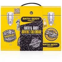 ACCENTRA Adventskalender Bath & Body Toolkit Adventskalender  24 Pflegeprodukte für Männer, Geschenkfertige Box  ideal für die Adventszeit