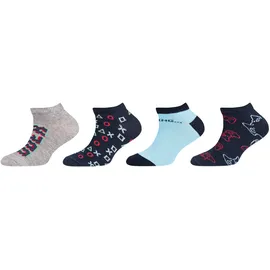 CAMANO Sneakersocken 8er Pack navy/hellblau/grau/schwarz/weiß 27-30